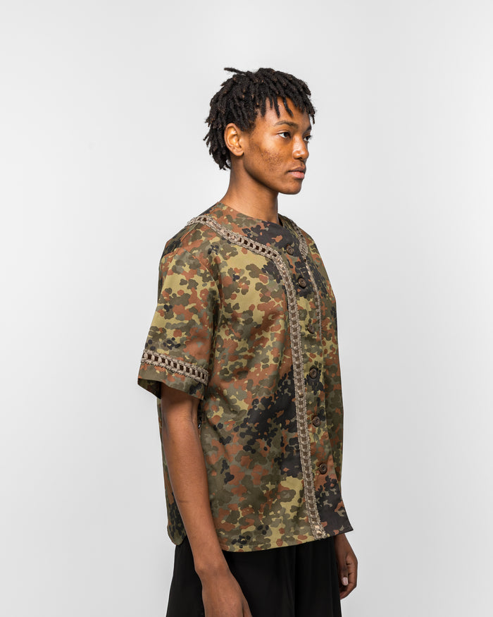 Braided Baseball Shirt - Camo