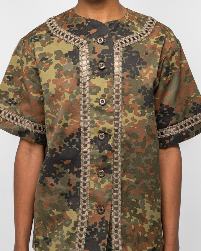 Braided Baseball Shirt - Camo