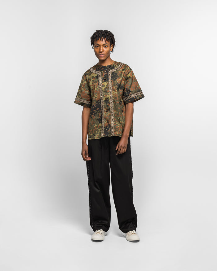 Braided Baseball Shirt - Camo