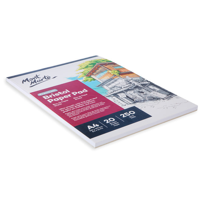 Bristol Paper Pad Premium A4 250gsm 20 Sheets