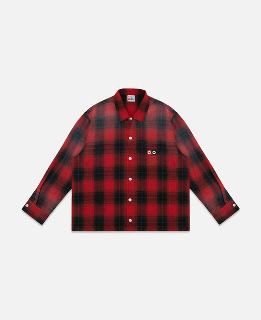 Brushed Flannel Shirt (Red)