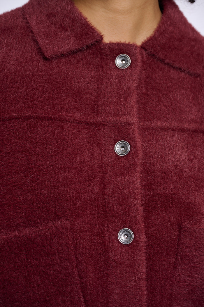 Bubbly Boxy Jacket Sangria