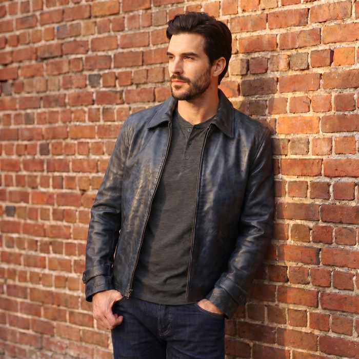 XS / Blue / Leather