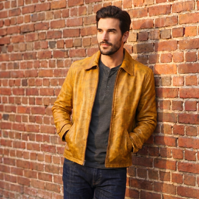XS / Yellow / Leather