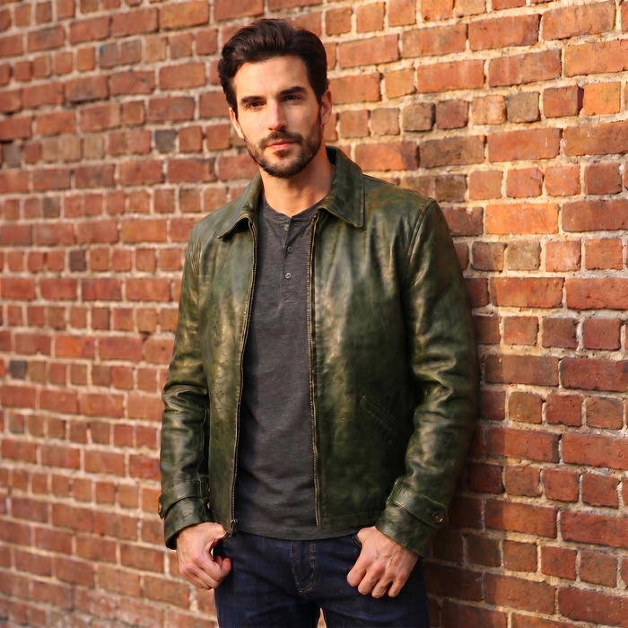 XS / Green / Leather