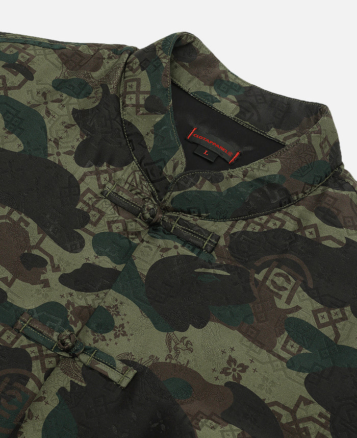 Chinese Silk Padded Jacket (Green)