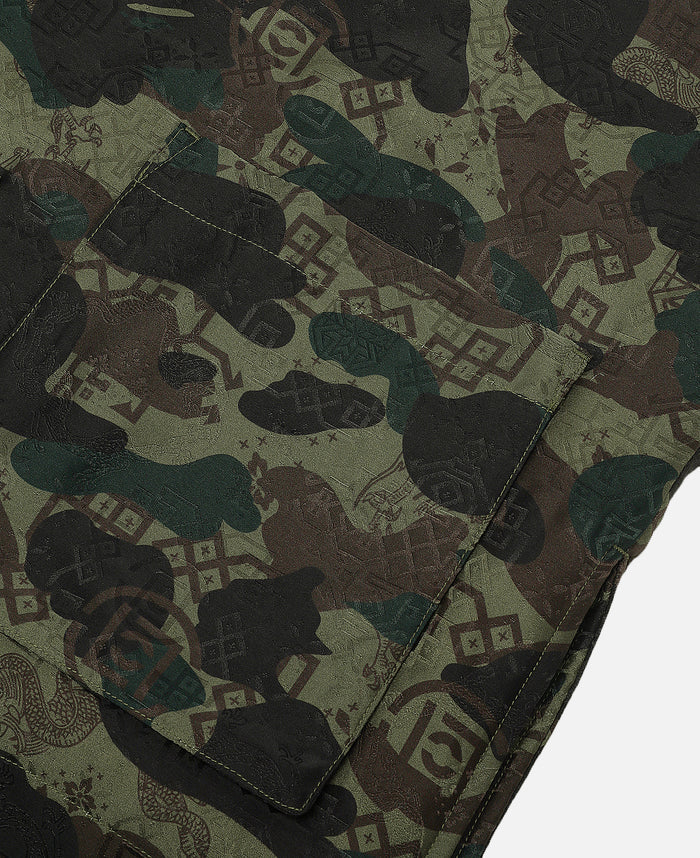 Chinese Silk Padded Jacket (Green)