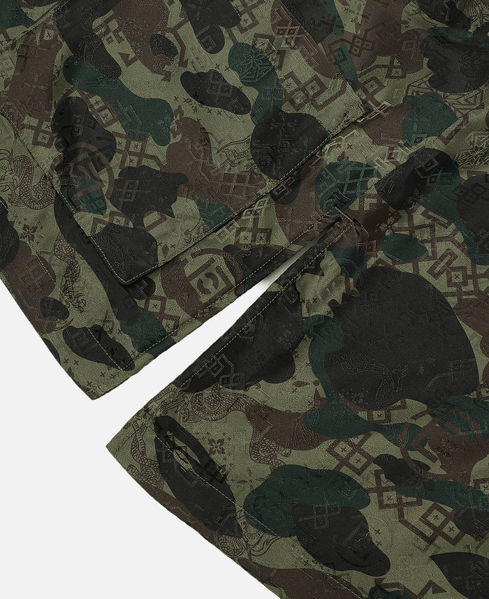 Chinese Silk Padded Jacket (Green)