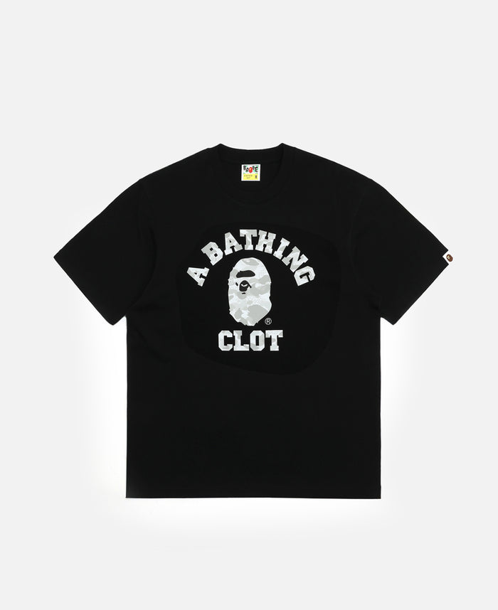 College Relaxed Fit T-Shirt (Black)