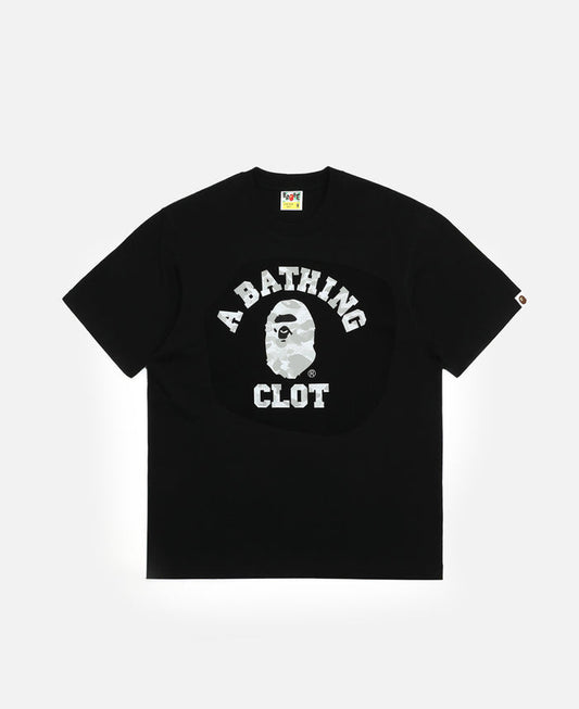 College Relaxed Fit T-Shirt (Black)