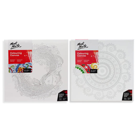 Colouring Canvas Bundle Signature 30 x 30cm (11.8 x 11.8in) - 2 Pack