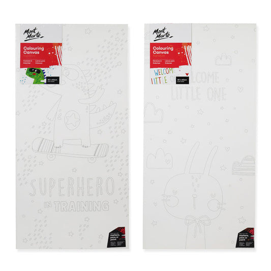 Colouring Canvas Bundle Signature 30 x 60cm (11.8 x 23.6in) - 2 Pack