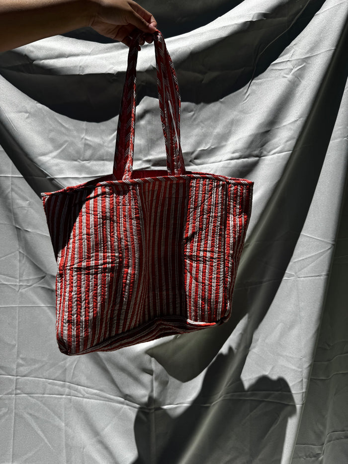 Coral Bloom Tote