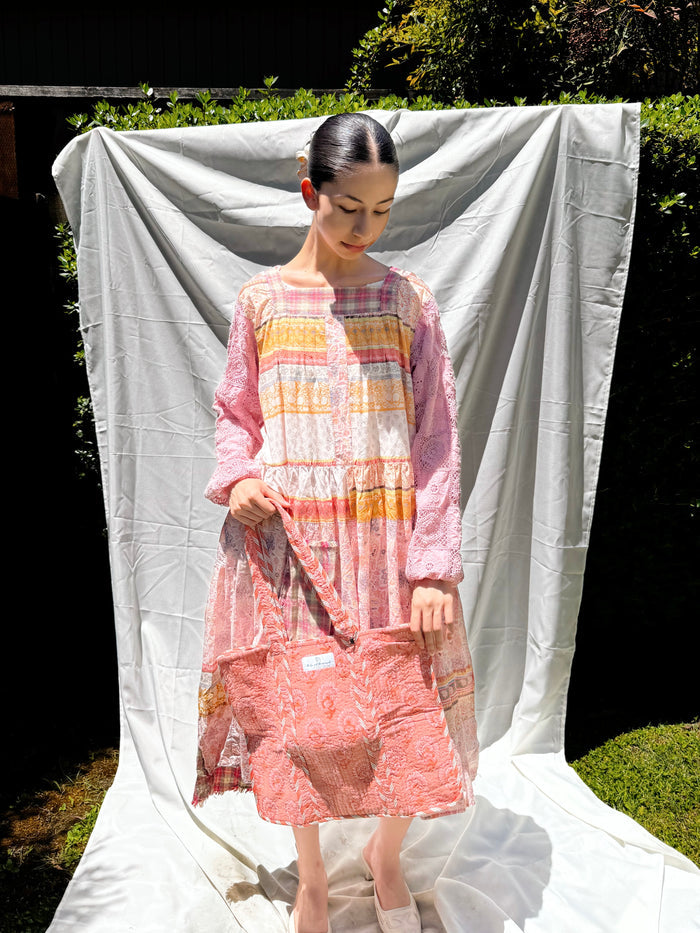 Coral Bloom Tote