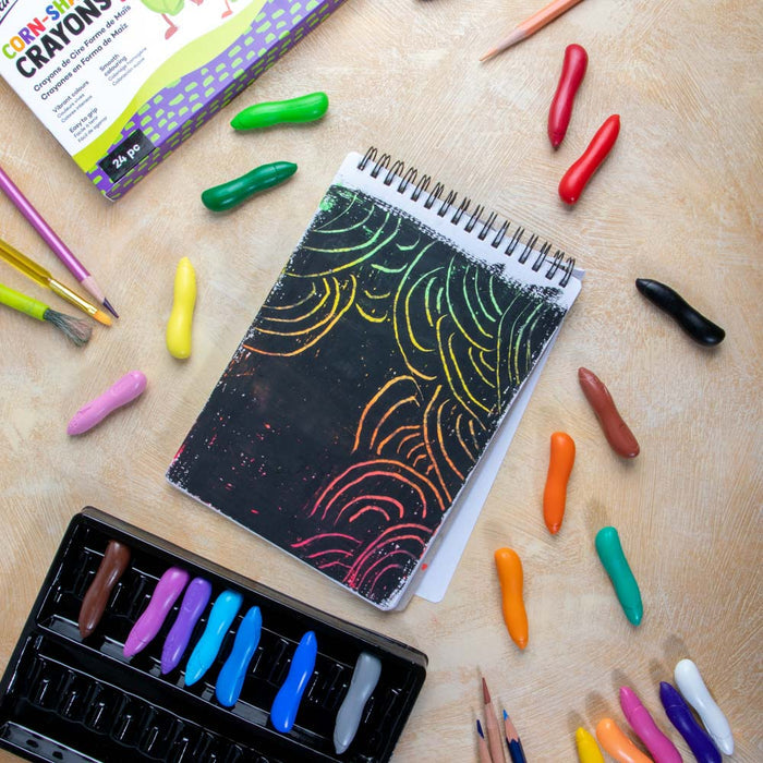 Corn-Shape Crayons 24pc