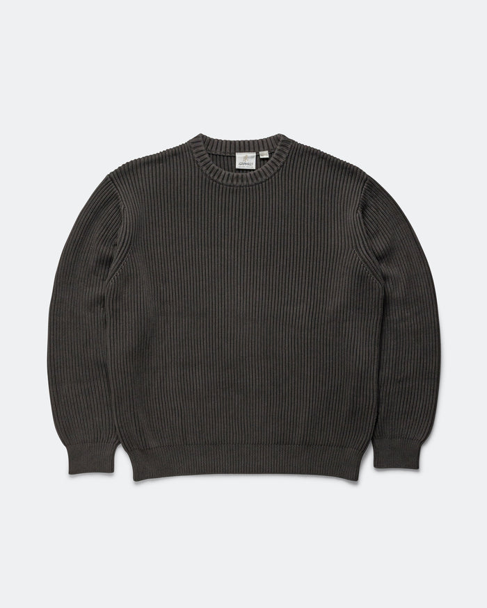 Cotton Knit Sweater - Grey