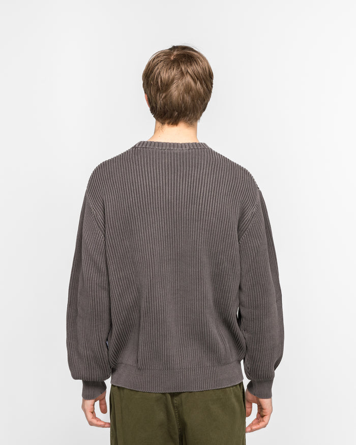 Cotton Knit Sweater - Grey
