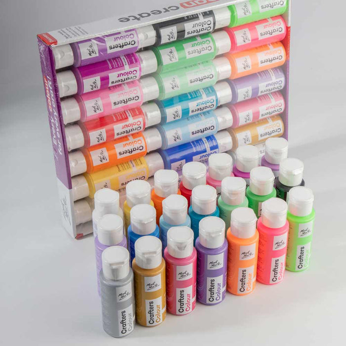 Crafters Colour Discovery Paint Set 21pc x 60ml
