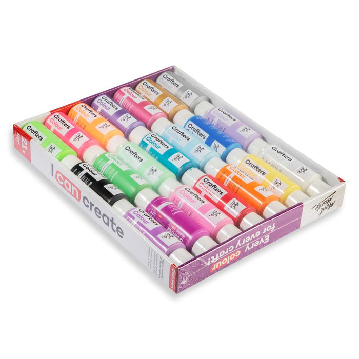 Crafters Colour Discovery Paint Set 21pc x 60ml