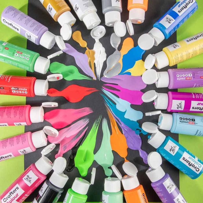Crafters Colour Discovery Paint Set 21pc x 60ml