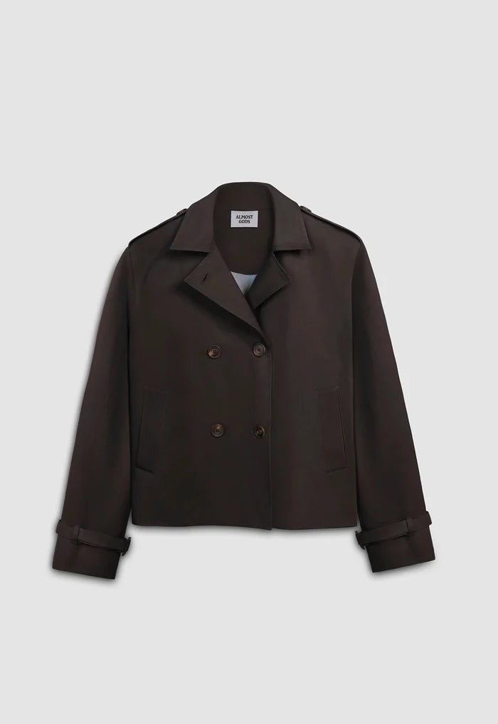 Cropped Trench Coat