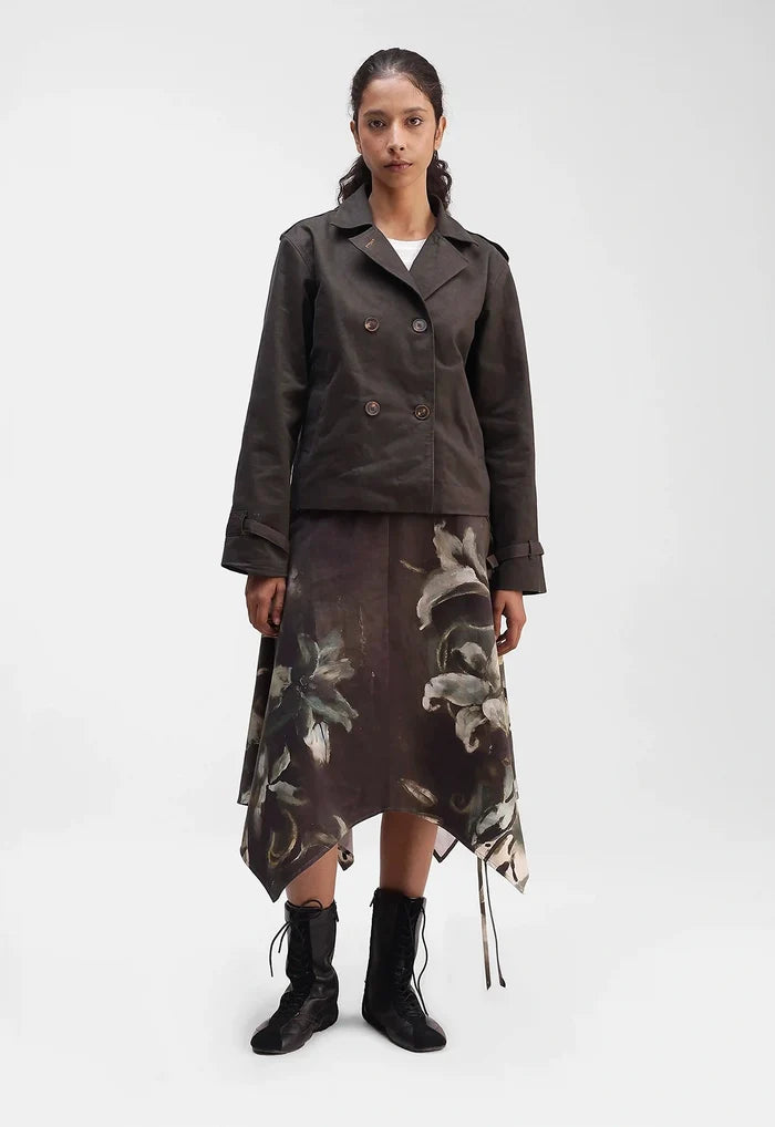 Cropped Trench Coat