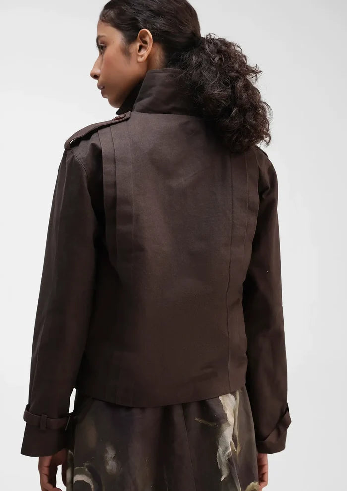 Cropped Trench Coat