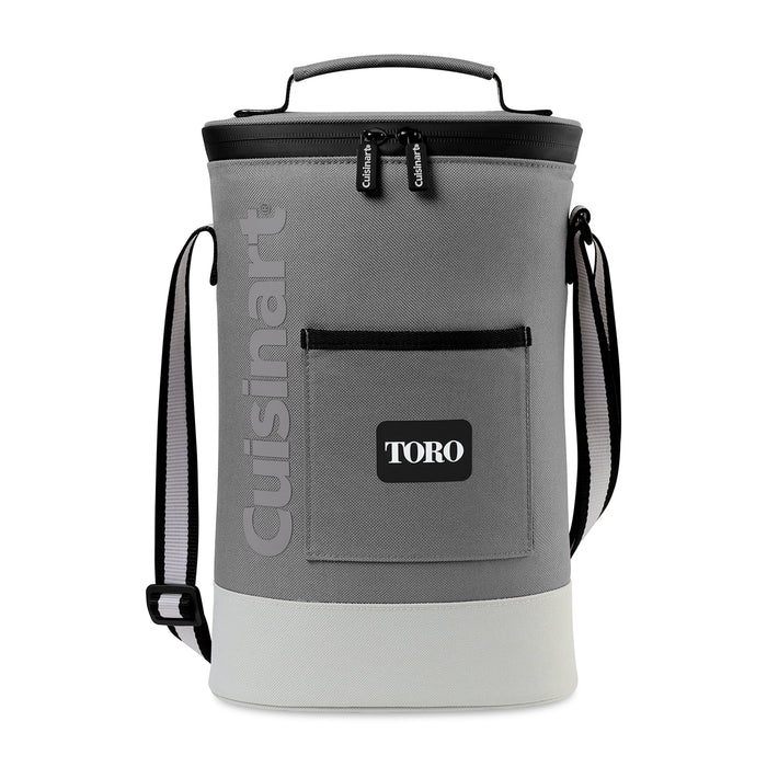 Cuisinart Outdoors® Bottle Cooler Tote - Medium Grey | Custom Branded | Lemon Print