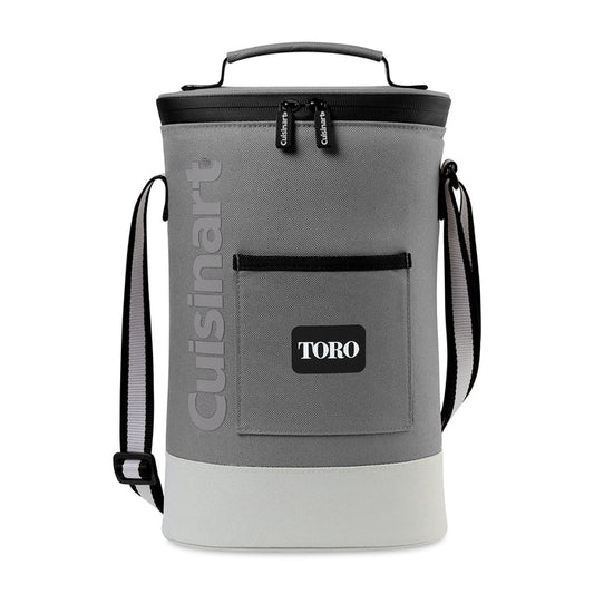 Cuisinart Outdoors® Bottle Cooler Tote - Medium Grey | Custom Branded | Lemon Print