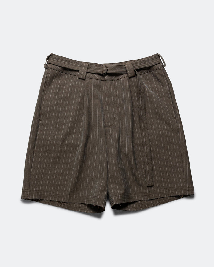 Cut Short - Brown Pinstripe