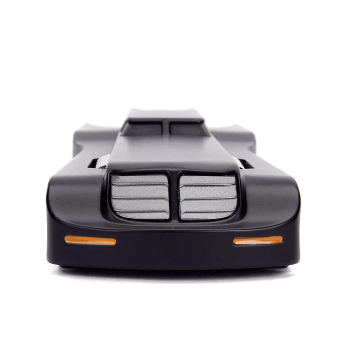 front view of batmobile taken from the animated series
