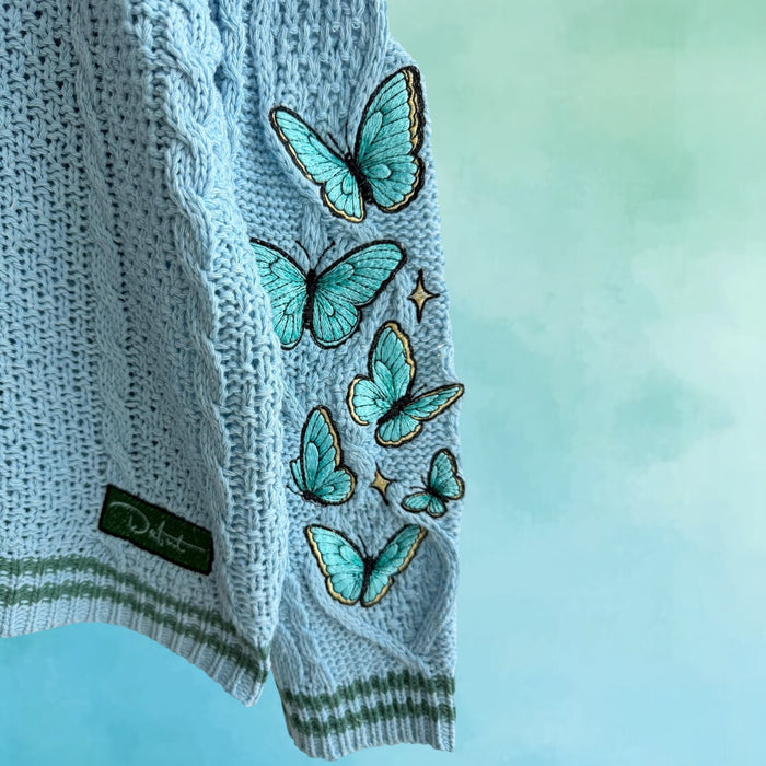 Debut Cardigan: Blue Butterfly Edition 🦋