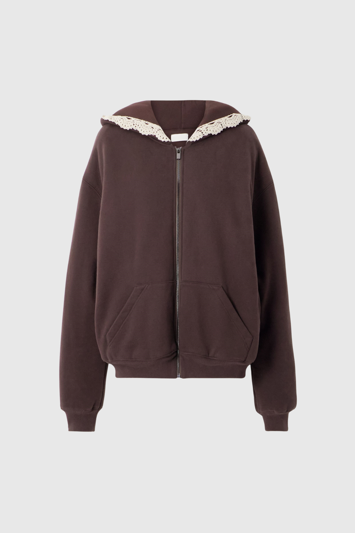 Deysi Lace Hooded Jacket