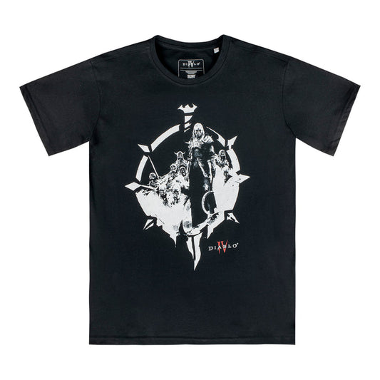 Diablo IV Necromancer Black T-Shirt - Front View