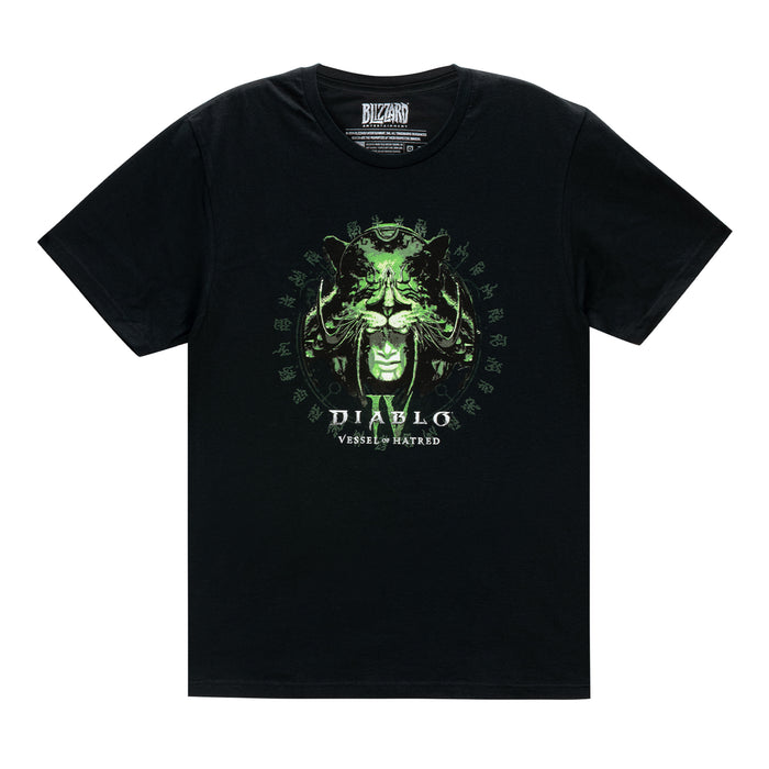 Diablo IV: Vessel of Hatred Glow-in-the-Dark Black T-Shirt - Front View