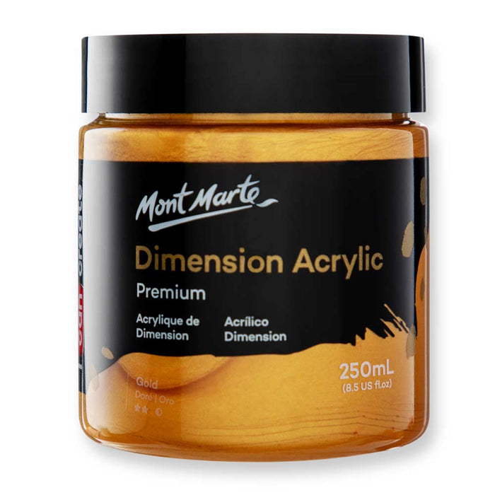 Dimension Acrylic Premium 250ml - Gold
