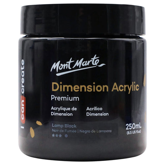Dimension Acrylic Premium 250ml - Lamp Black
