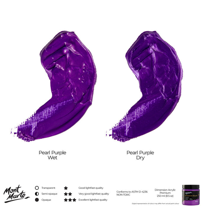 Dimension Acrylic Premium 250ml - Pearl Purple