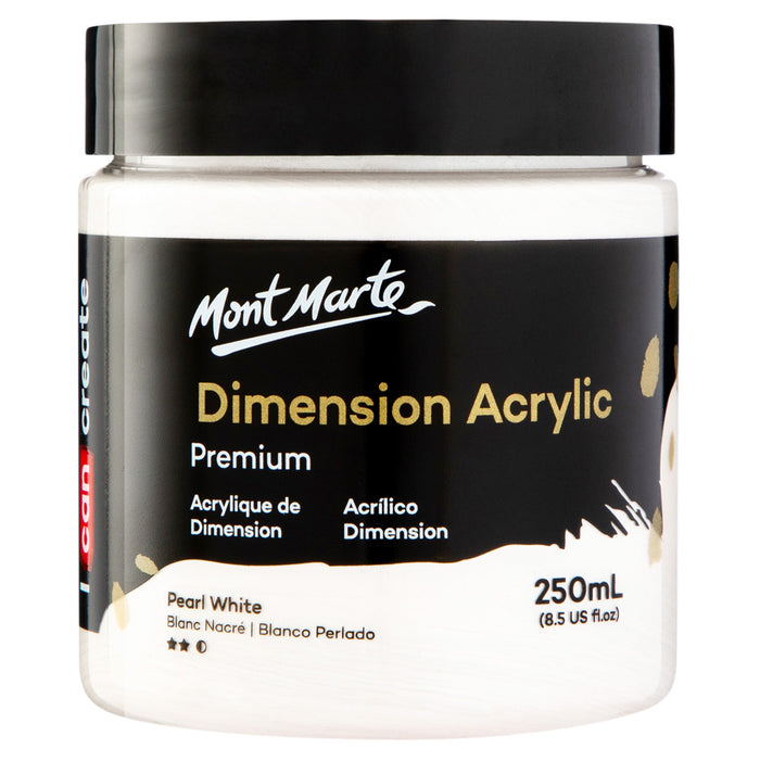 Dimension Acrylic Premium 250ml - Pearl White