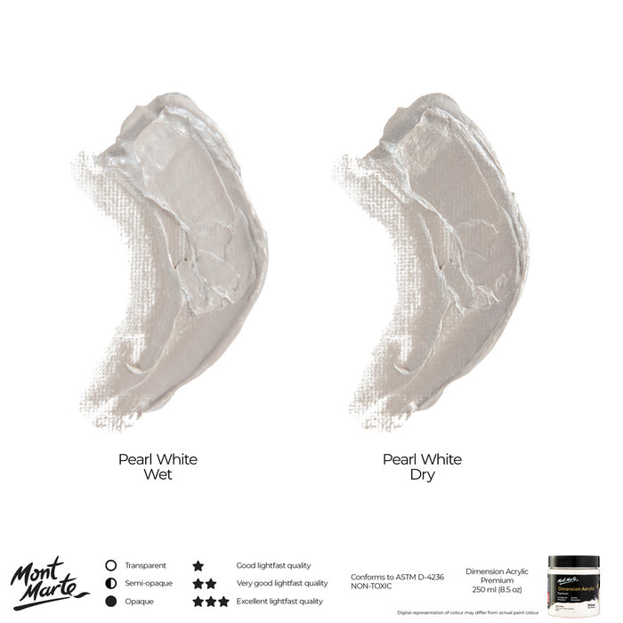 Dimension Acrylic Premium 250ml - Pearl White