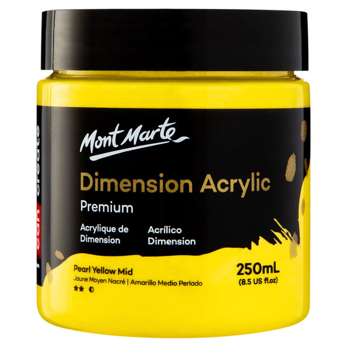Dimension Acrylic Premium 250ml - Pearl Yellow Mid