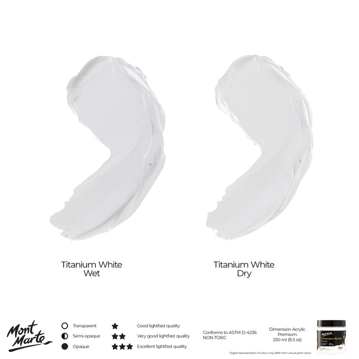 Dimension Acrylic Premium 250ml - Titanium White