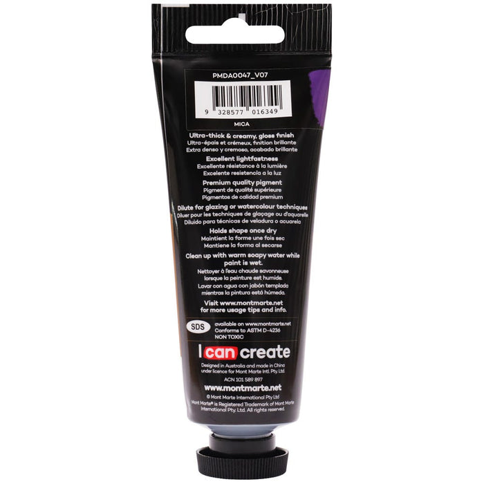 Dimension Acrylic Premium 75ml Tube - Pearl Purple