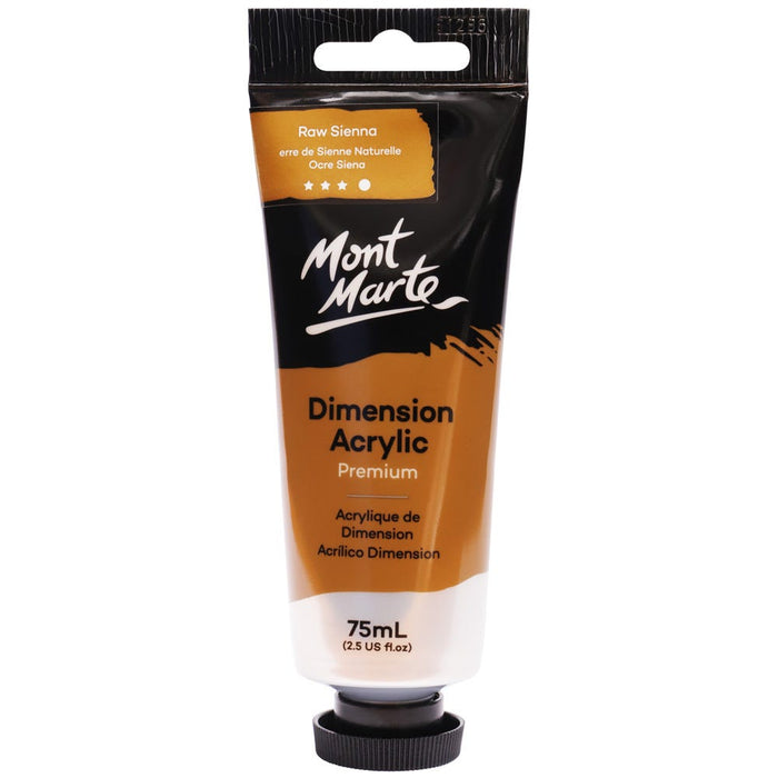 Dimension Acrylic Premium 75ml Tube - Raw Sienna