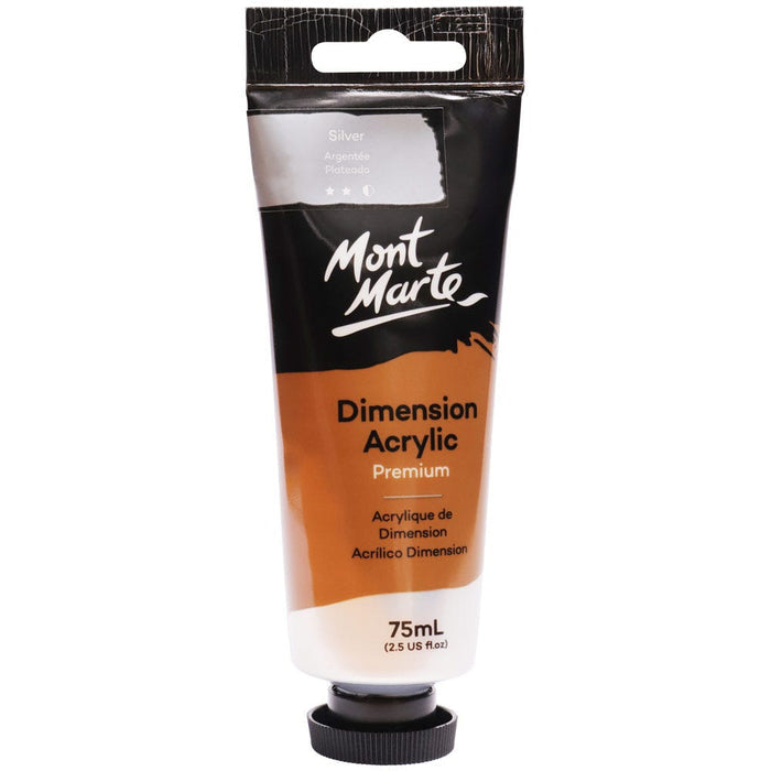 Dimension Acrylic Premium 75ml Tube - Silver