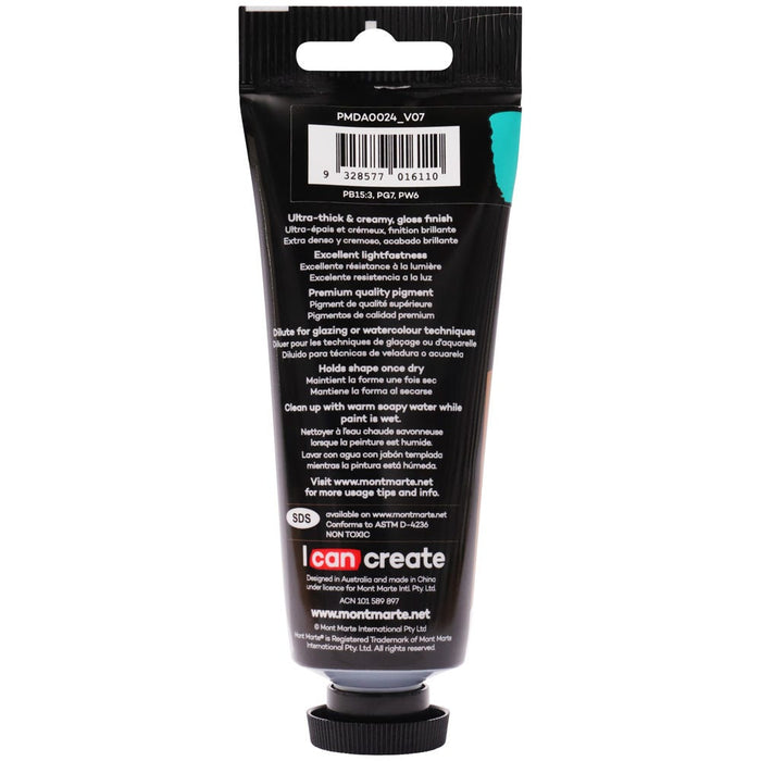 Dimension Acrylic Premium 75ml Tube - Turquoise