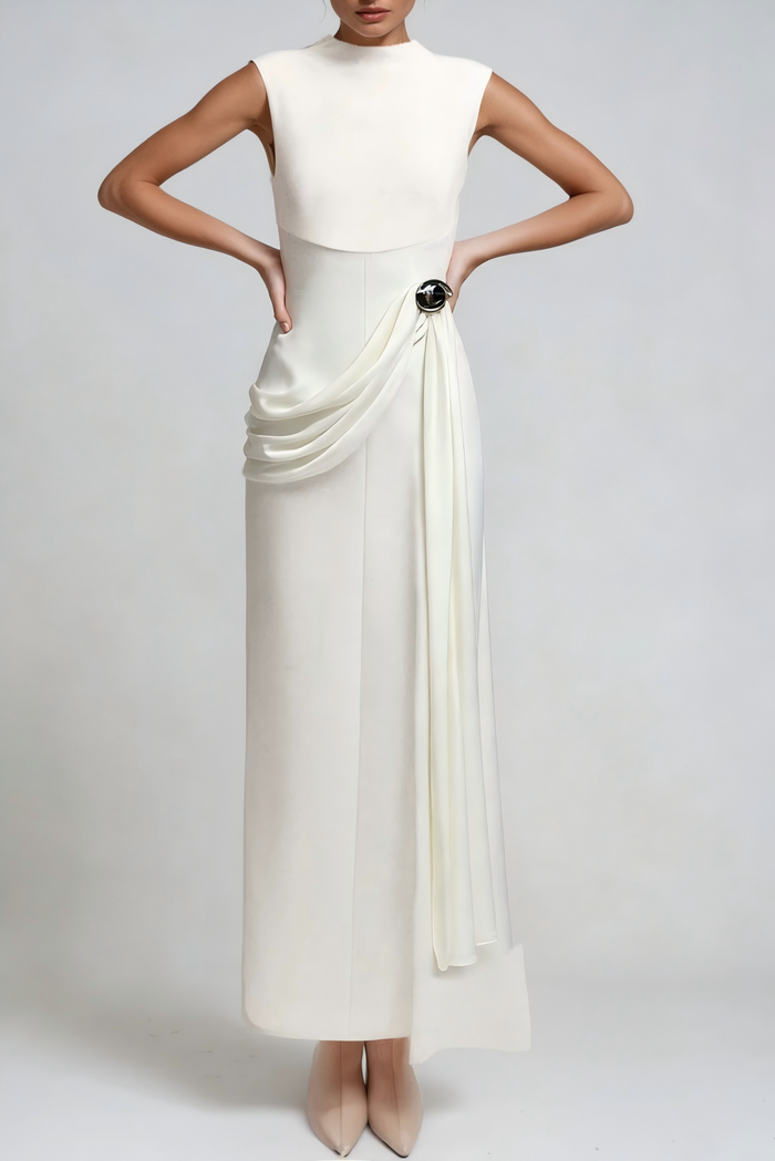 Dimitrije Sleeveless Ruch Maxi Dress