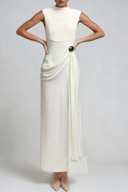 Dimitrije Sleeveless Ruch Maxi Dress