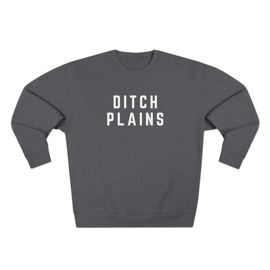 DITCH PLAINS SWEATSHIRT - CHARCOAL HEATHER
