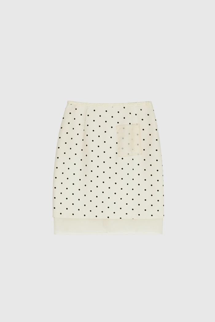Djordje Dot Flower Skirt Set